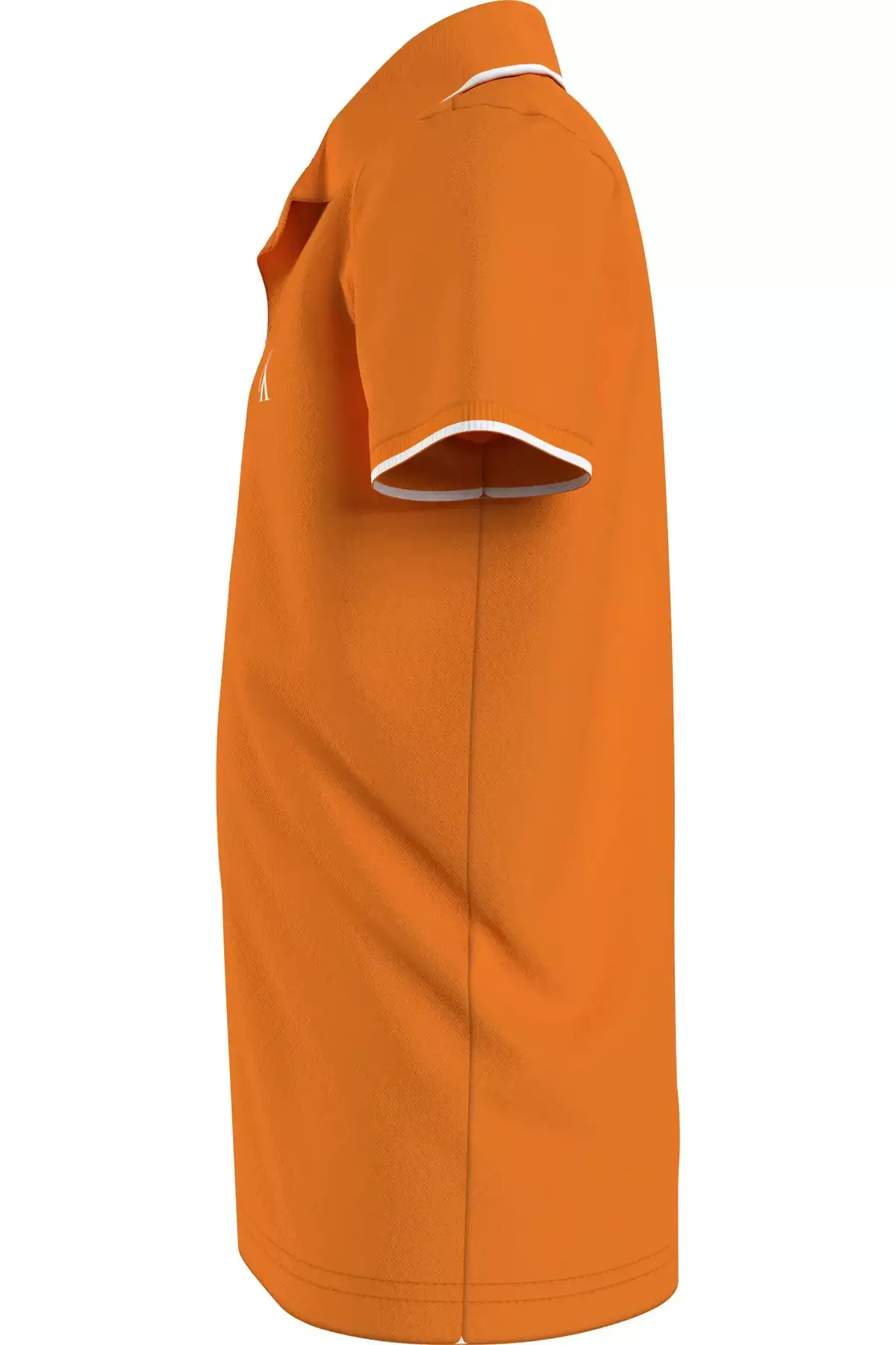 پ polo تی شرت مردانه نارنجی با طرح مونوگرام برند Calvin Klein - 984958595