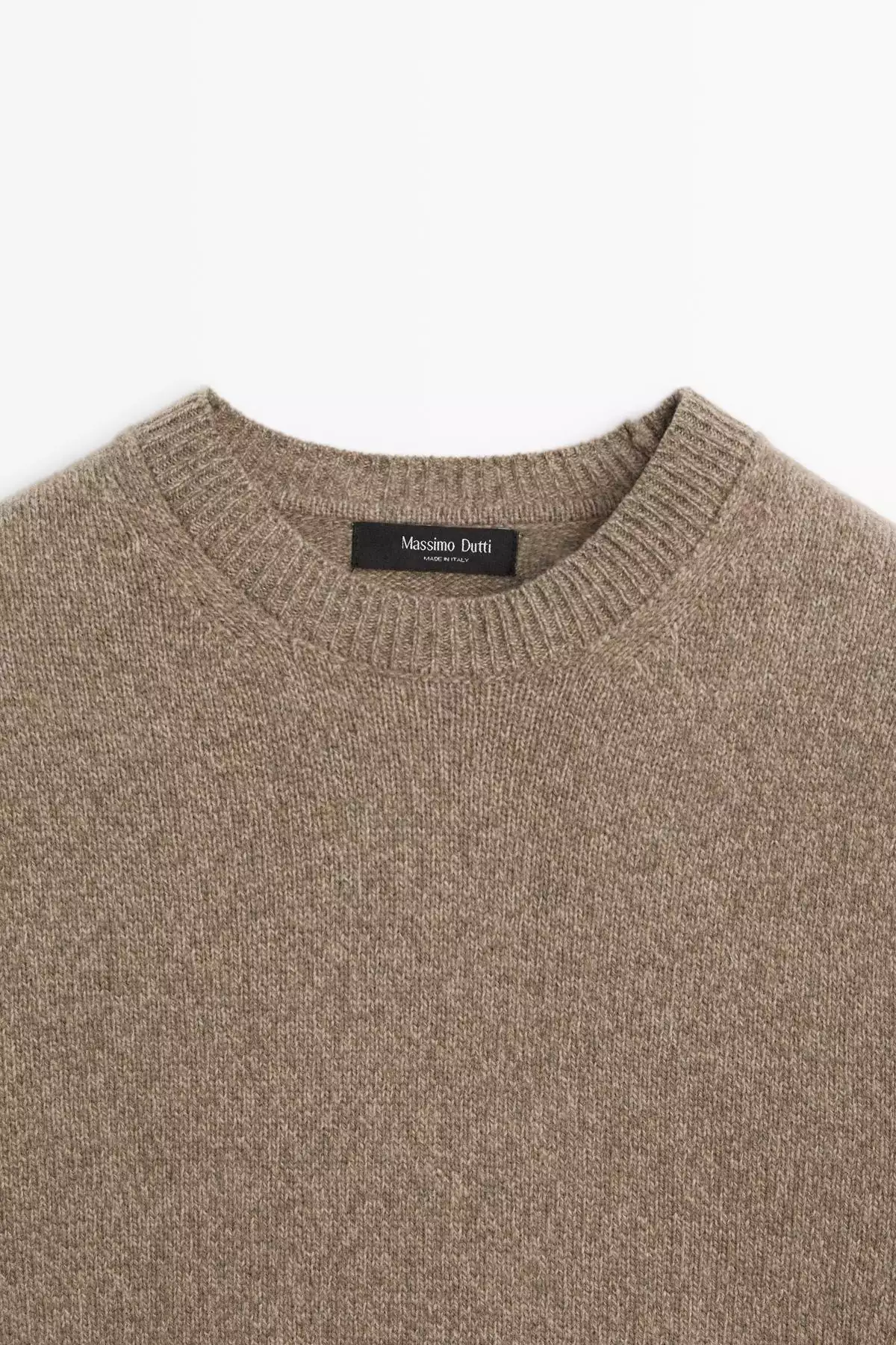 کت های کشباف با یقه گرد و طرح ملانژ برند Massimo Dutti - 991334061