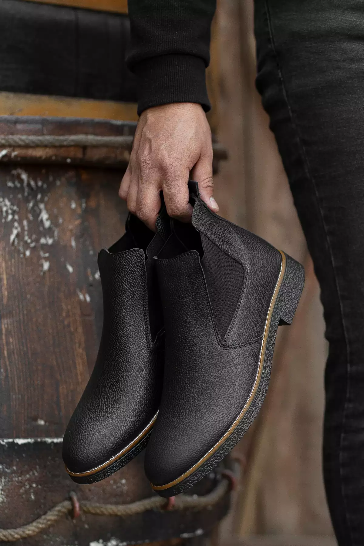 بوت زمستانی مردانه چلسی برند Zegeshoes - 159079015