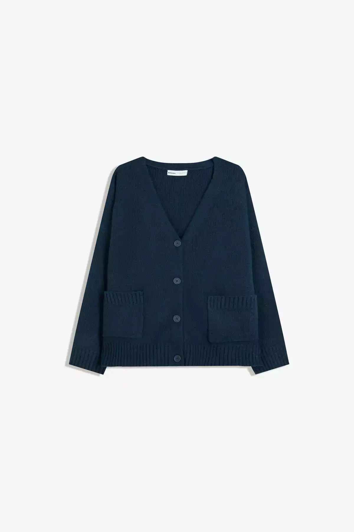 ژاکت با دکمه V یقه دار برند Bershka - 984750504