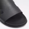 MONDI-IN - دمپایی تخت ساده چرم طبیعی مشکی مردانه برند Aldo - 917532510