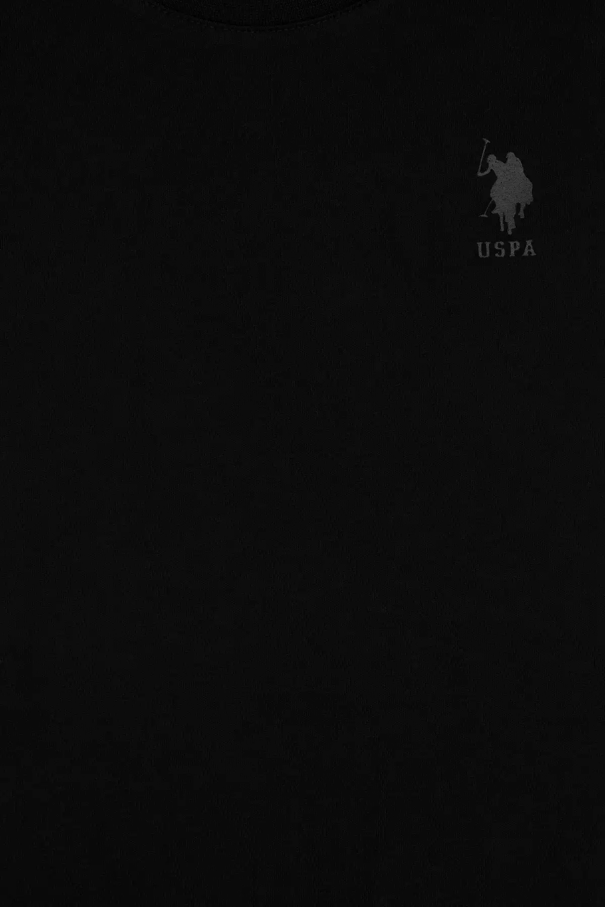 تیشرت ساده یقه گرد مشکی مخصوص پسران برند U.S. Polo Assn. - 852461155