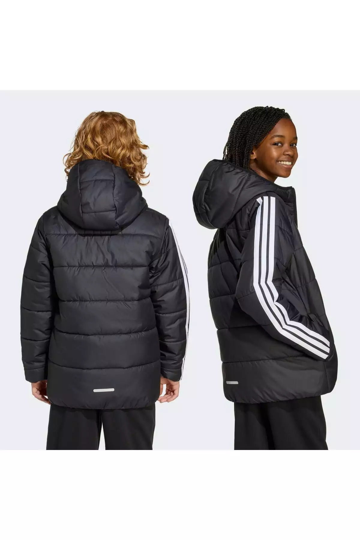 کاپشن کودکانه پُر شده با الیاف سه خط الزامی برند adidas - 994332216
