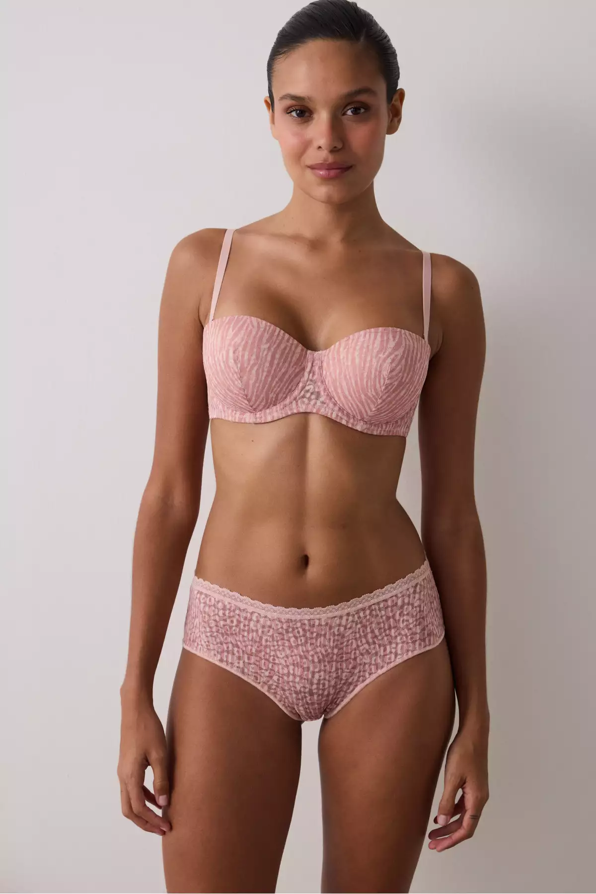 سوتین بدون بند با باله و Lace Bloom در رنگ گل خشک روشن برند Penti - 962158987