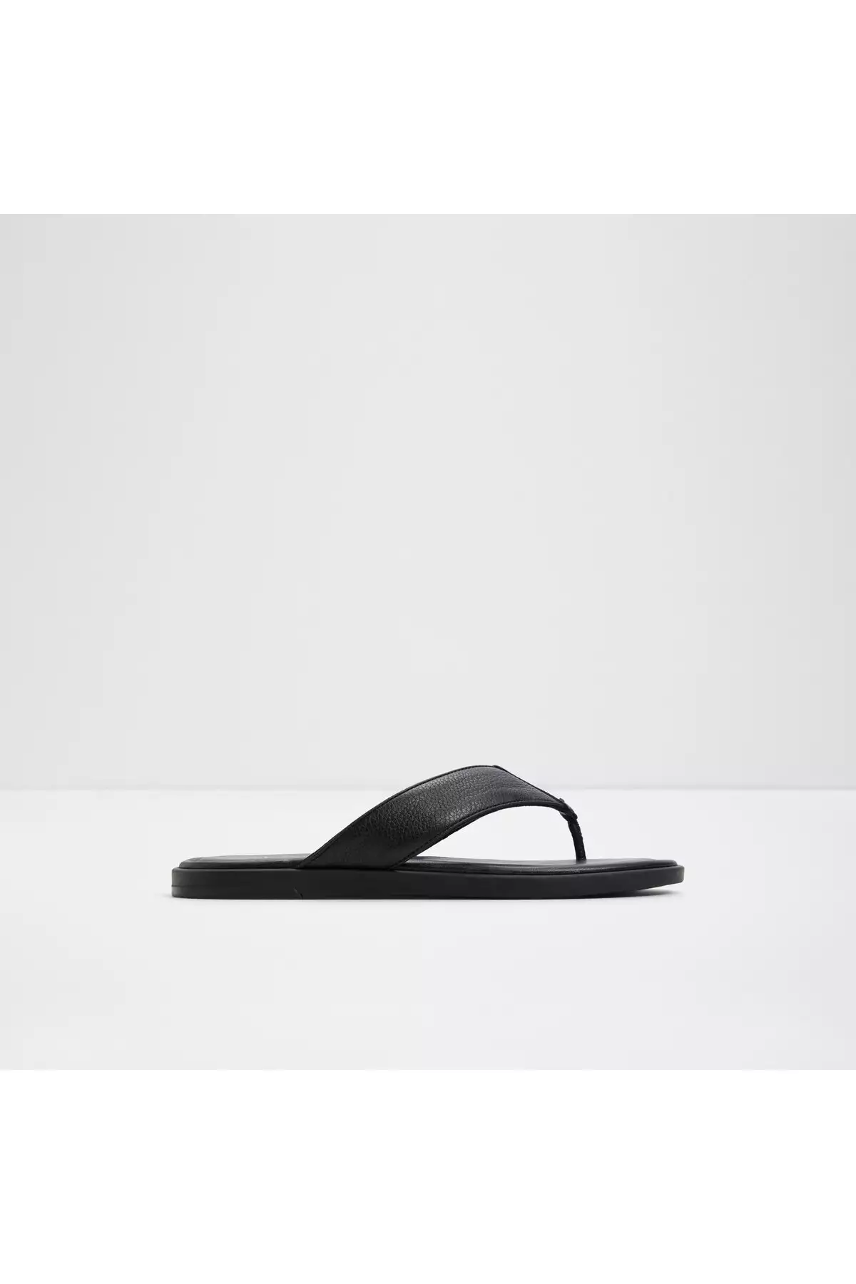 TAZZO - دمپایی مردانه از چرم طبیعی مشکی ساده برند Aldo - 922141974