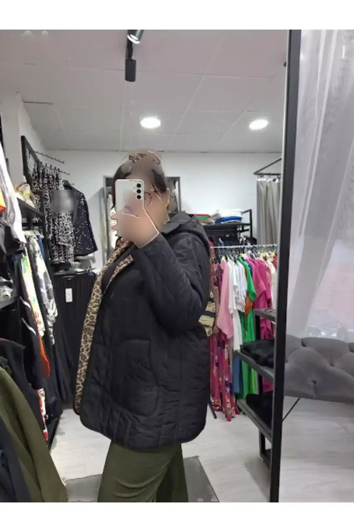 کاپشن کوتاه با کلاه و مدل بزرگ سایز برند aysen - 996646773