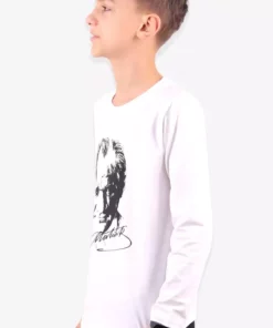 تیشرت کودکان با چاپ آتاتürk و آستین بلند برند durumod - 162838789