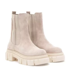 بوت زنانه به رنگ بژ از جنس سوئید مدل 50297258-VR011 برند U.S. Polo Assn. - 873704382