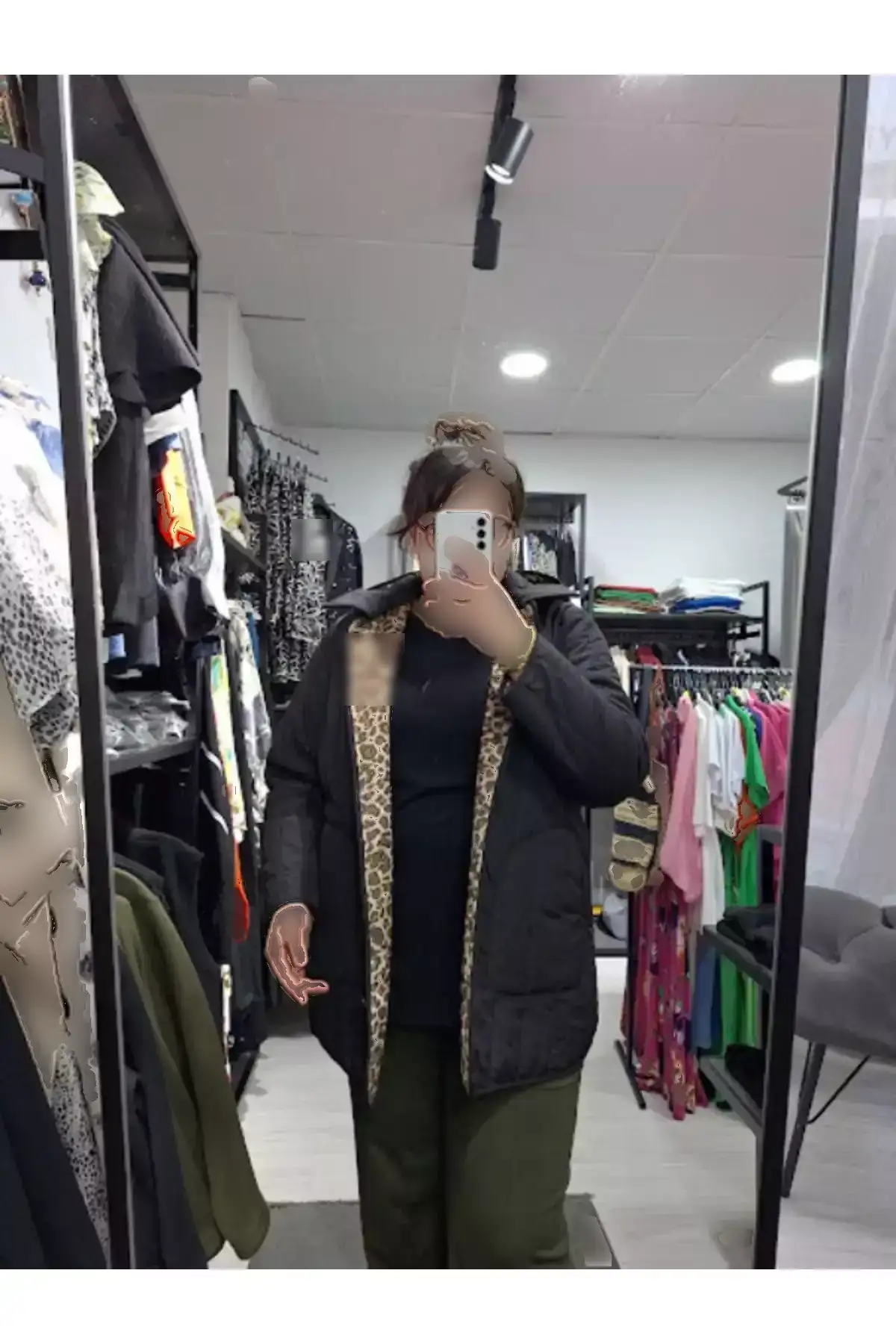 کاپشن کوتاه با کلاه و مدل بزرگ سایز برند aysen - 996646773