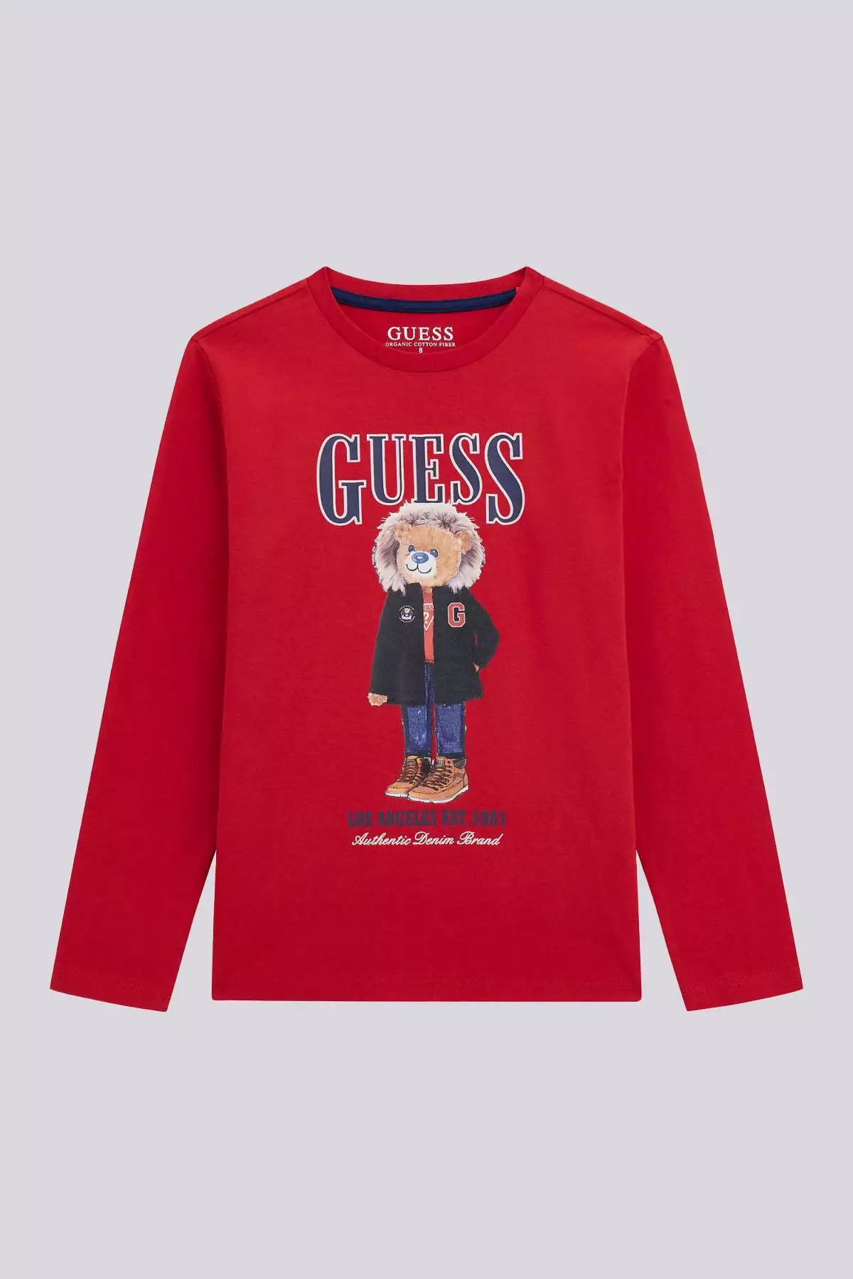 تیشرت قرمز مخصوص پسران BG Store برند Guess - 979516079