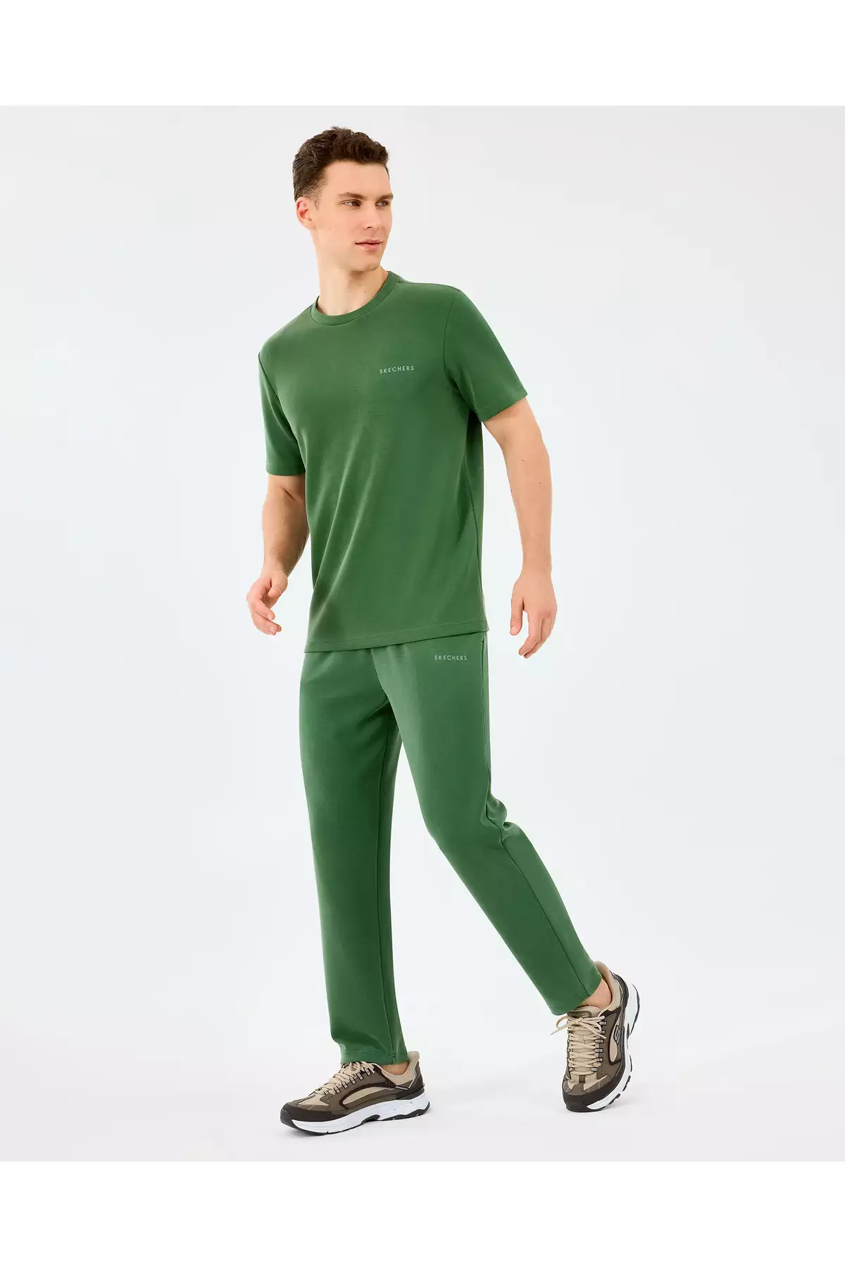 شلوار Sweatpant مردانه M Slim Pant رنگ خاکی مدل S2510042-4255 برند Skechers - 992535401