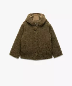 ژاکت پشمی با کلاه و آستین بلند برند Koton - 990792217