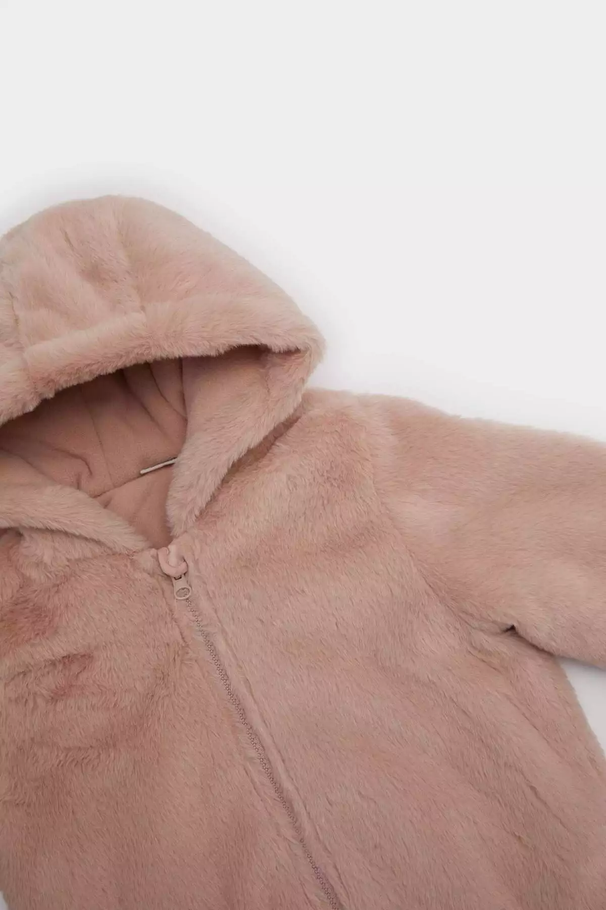 کاپشن پسرانه پشمی با آستر و کلاه دار برای دختر بچهها مدل C5319A524AU برند Defacto - 844043580