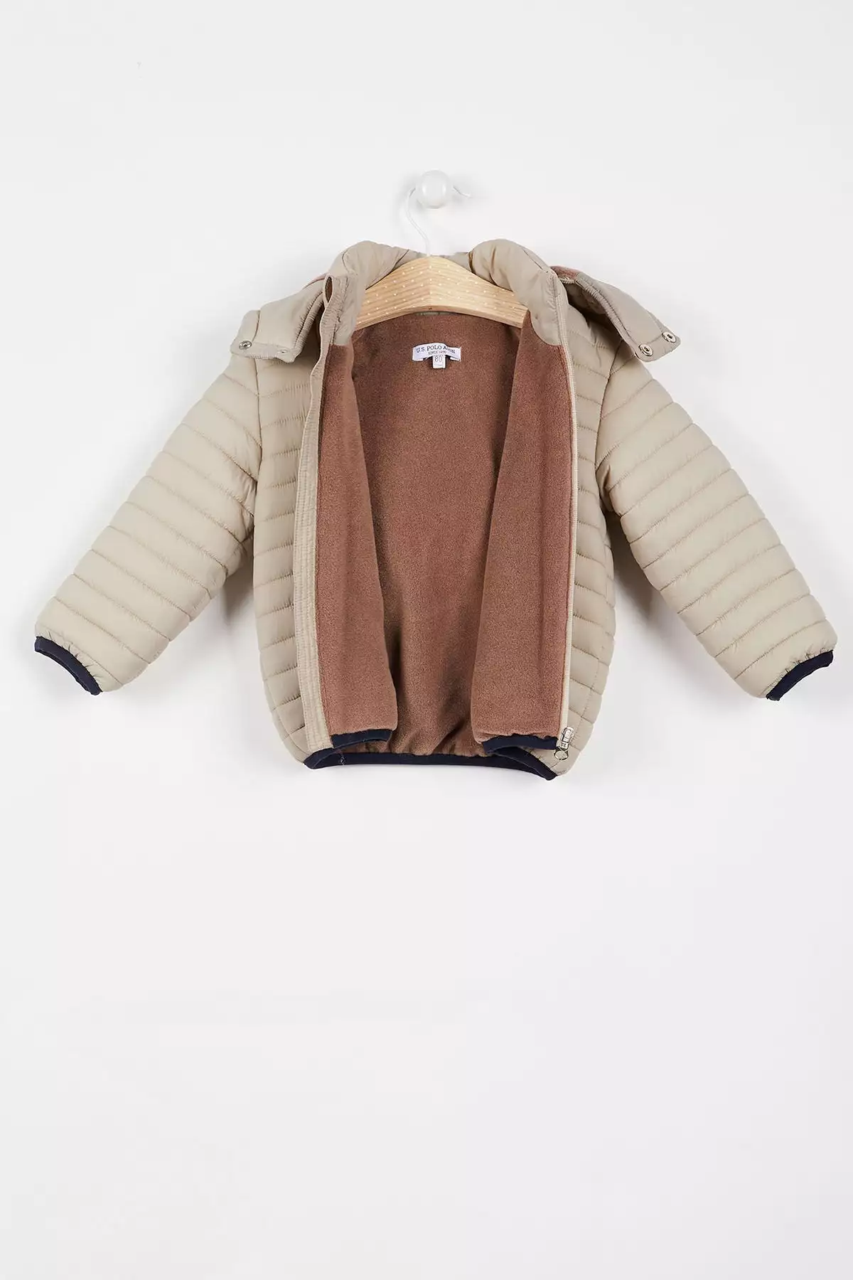 کاپشین نوزاد برند U.S. Polo Assn به رنگ بژ برند U.S. Polo Assn. - 338794538