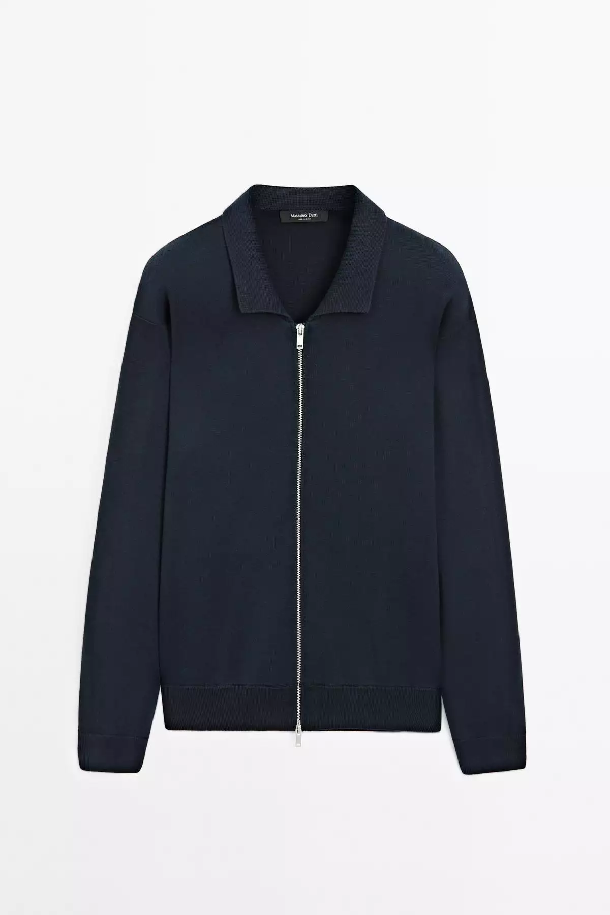 کارتن پشمی با زیپ و ترکیبی از نخ پنبهای برند Massimo Dutti - 970710542