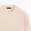 پالتوی یقه دوچرخهای با ترکیب پشم برند Massimo Dutti - 991313597