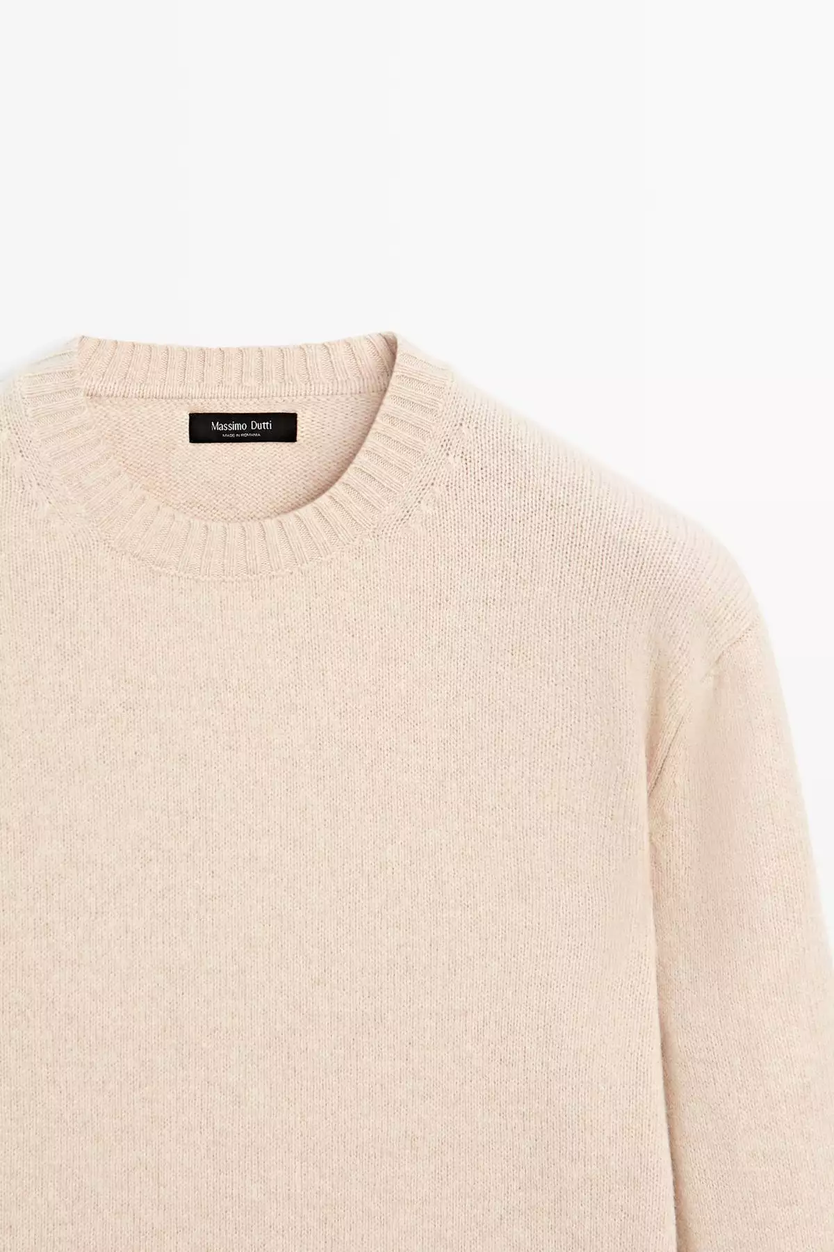 پالتوی یقه دوچرخهای با ترکیب پشم برند Massimo Dutti - 991313597