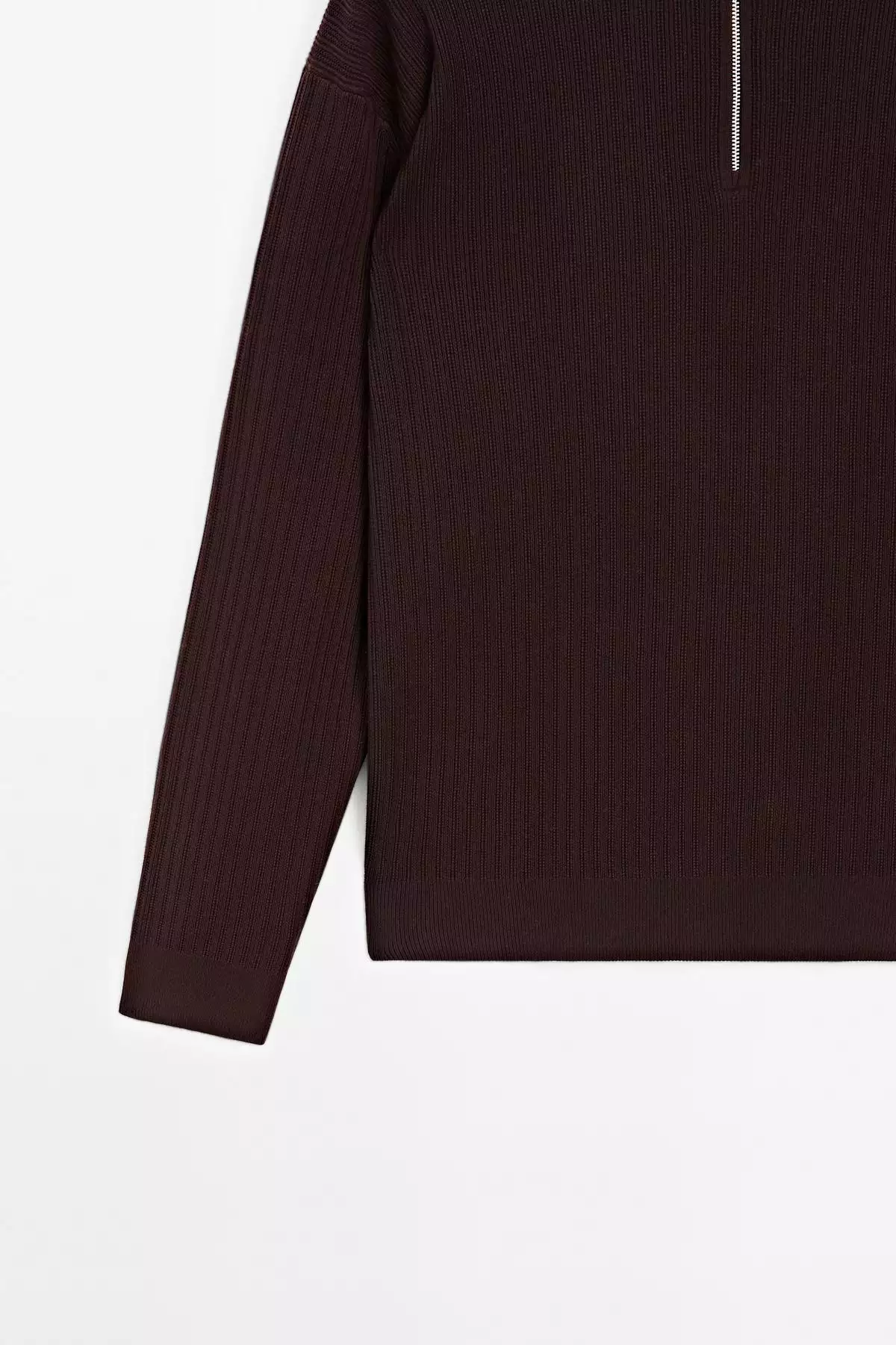 سویشرت یقه دیپ تراشیده برند Massimo Dutti - 970699355