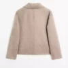 کوتاه پالتوی پشمی دکمهدار برند Massimo Dutti - 944522213