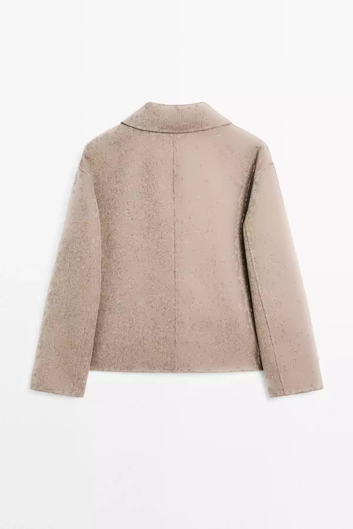 کوتاه پالتوی پشمی دکمهدار برند Massimo Dutti - 944522213