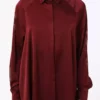 ست تونیک و شلوار ساتن - bordo - رفکا برند Refka - 942587151