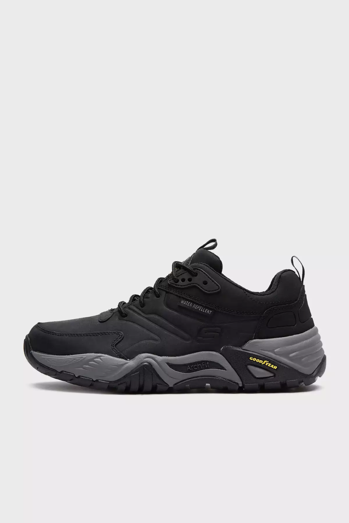 کفش ورزشی آرچ فیت با لوگو چرم مردانه مدل 204409 مشکی برند Skechers - 904104925
