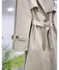 پالتو بلند دکمه‌دار با ریزش باد [ بدون آستر، 110 سانتی‌متر ] برند YEDİLALE - 1017306048