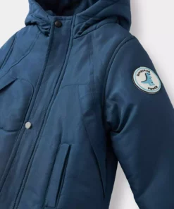 کاپشن بچهگانه پسرانه ضد آب با کلاهی فریمی و زیپدار مدل E9801A525WN برند Defacto - 990798150