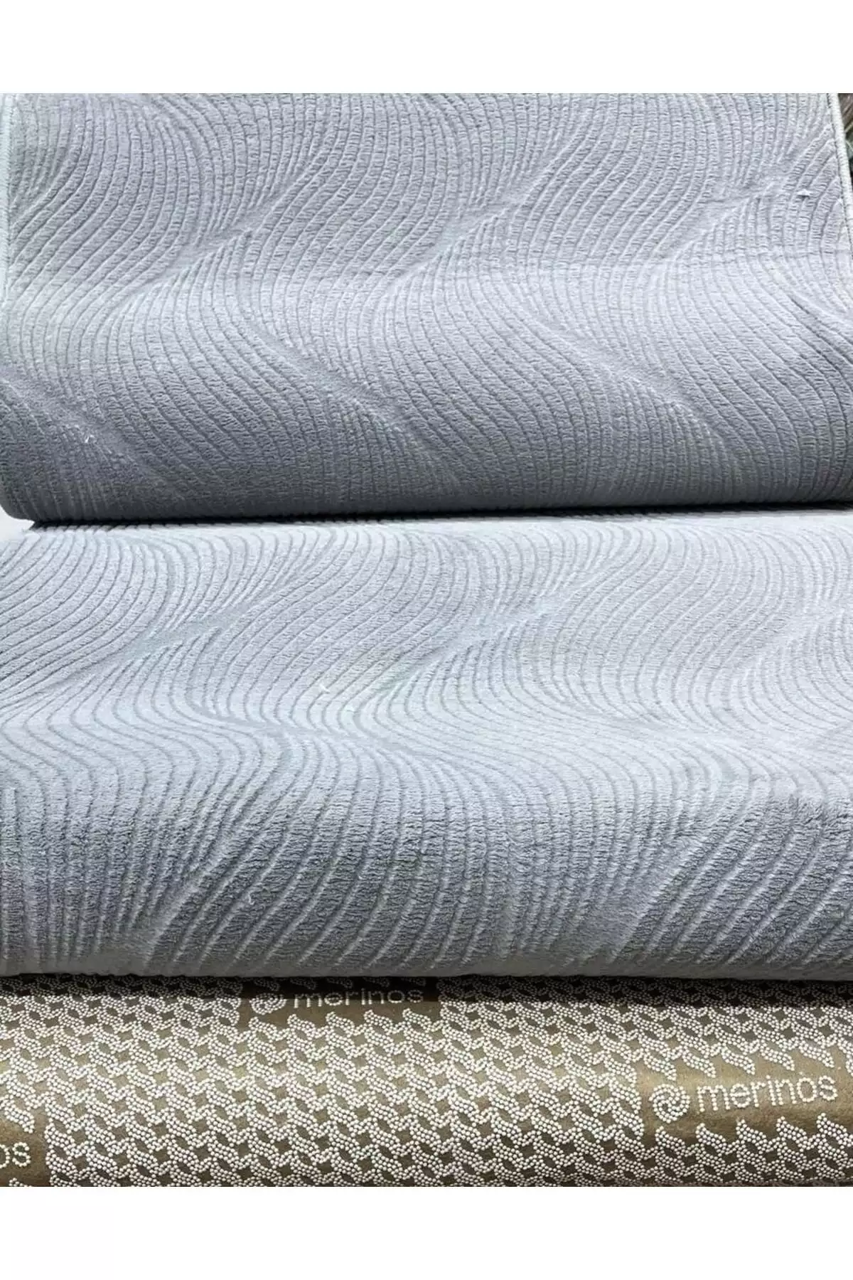 رولیف اورلا خاکستری فرش راهرو با زیره ضد لغزش برند Merinos - 790275287