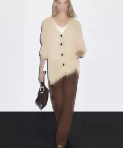 کاردیگان نازک اوور سایز برند Massimo Dutti - 957594526