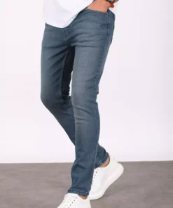 شلوار جین مردانه مچی آبی مدل 5679 برند Madmext - 227448207