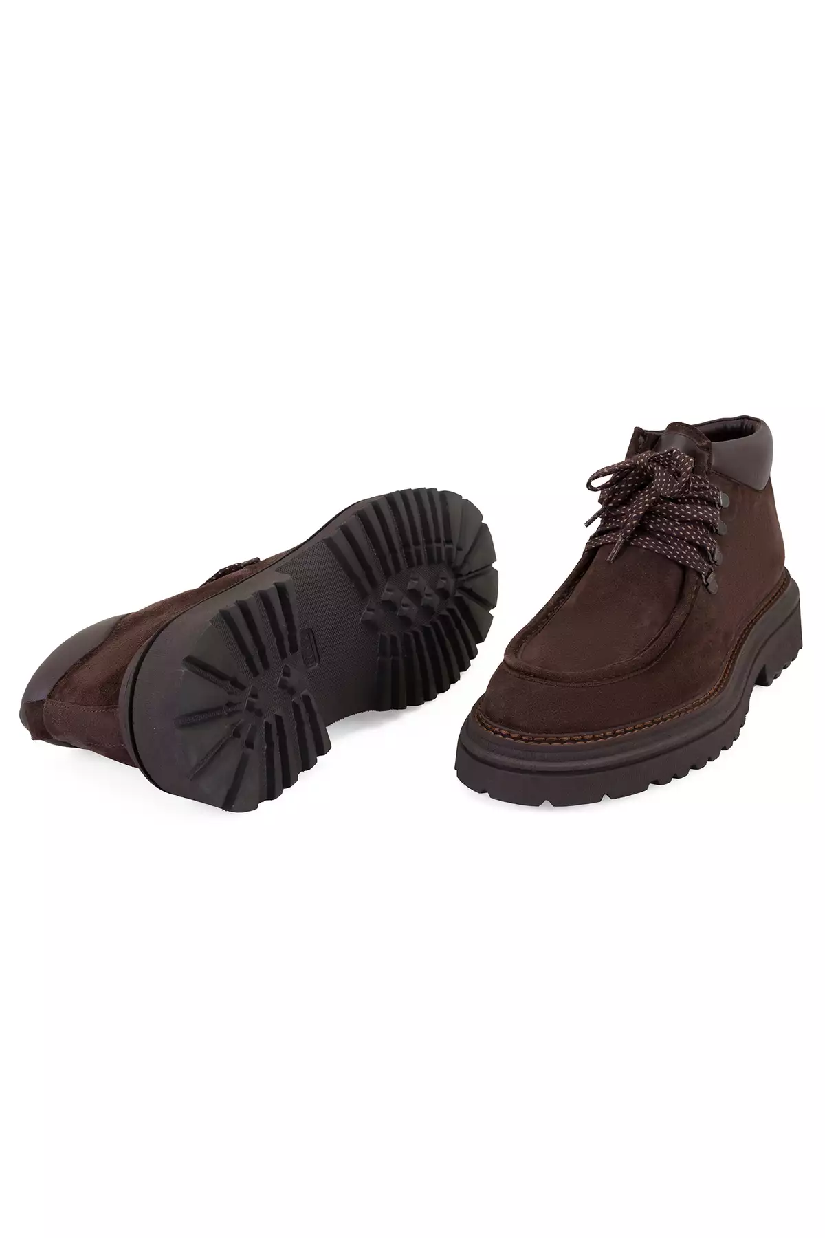 چکمه چرم مردانه بنددار ایتن کافه برند Desa - 857646936