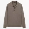 پلیور با یقه پولو از مخلوط پشم پنبه برند Massimo Dutti - 969523505