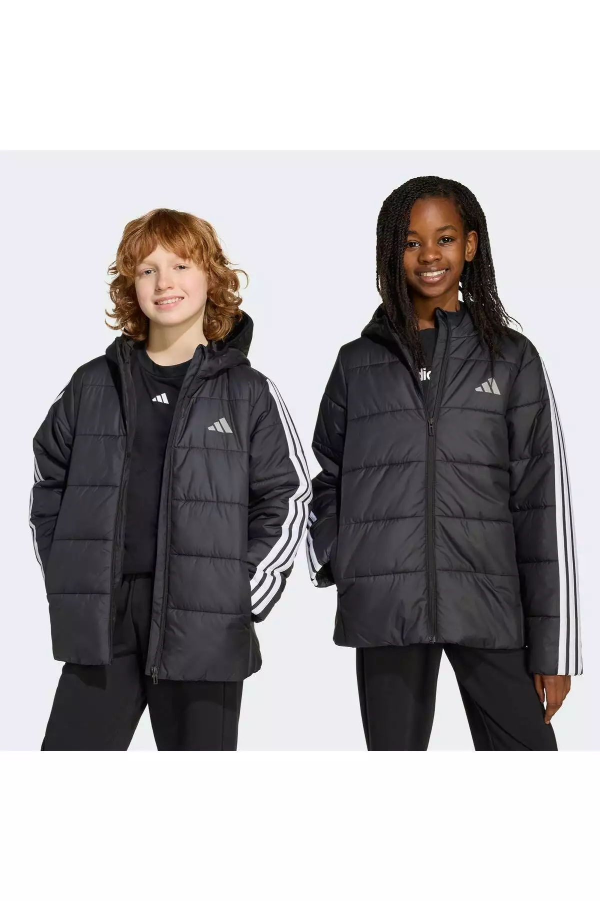 کاپشن کودکانه پُر شده با الیاف سه خط الزامی برند adidas - 994332216