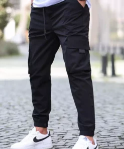 شلوار جگر مردانه کتان با جیب سیاه 5461 برند Madmext - 290330125