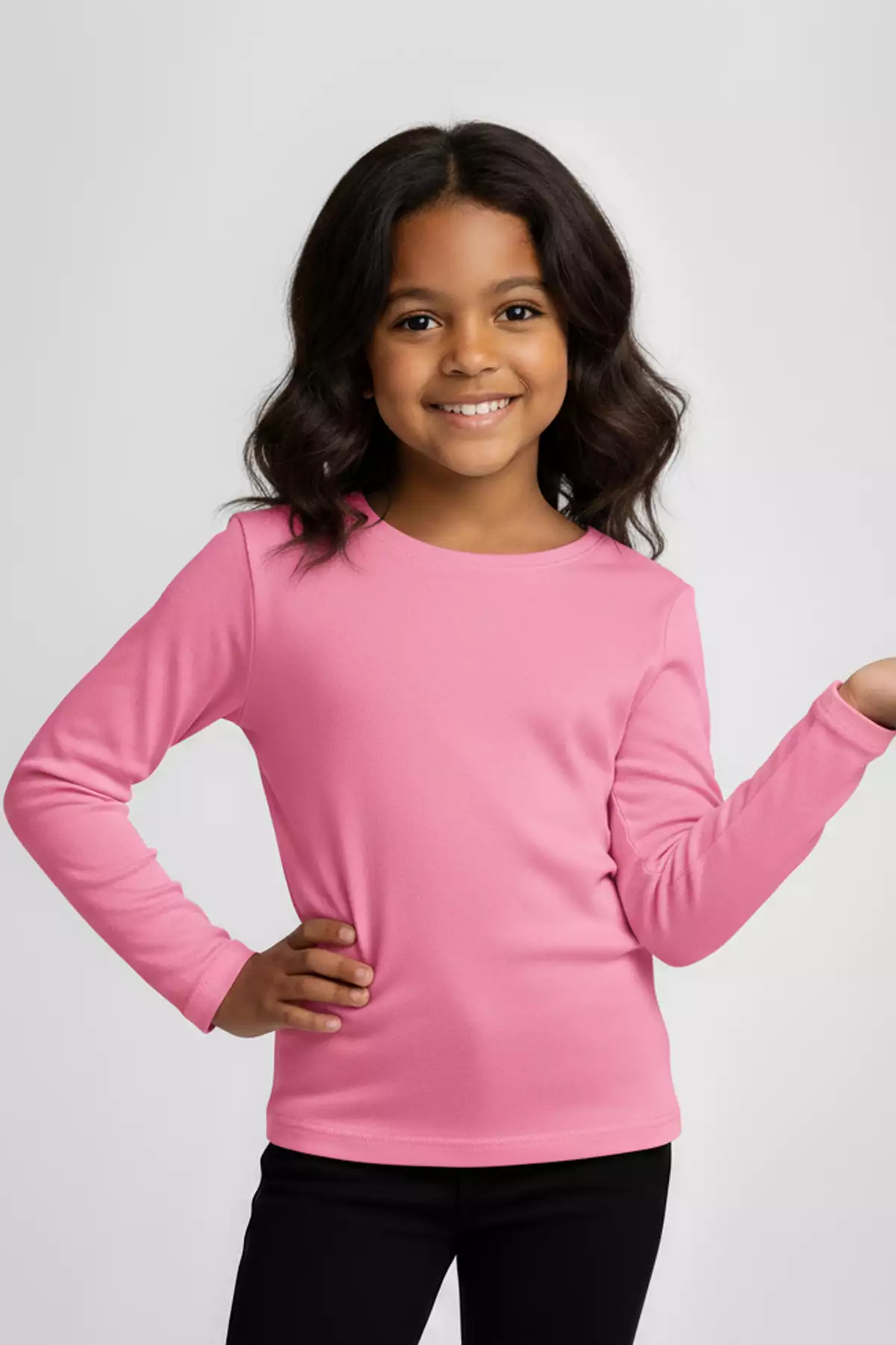 ست ۶ عددی بدنه آستین بلند رنگی بیسیک فصلی تیشرت دخترانه و پسرانه (ست-۲) برند TWOO KİDS - 841937041