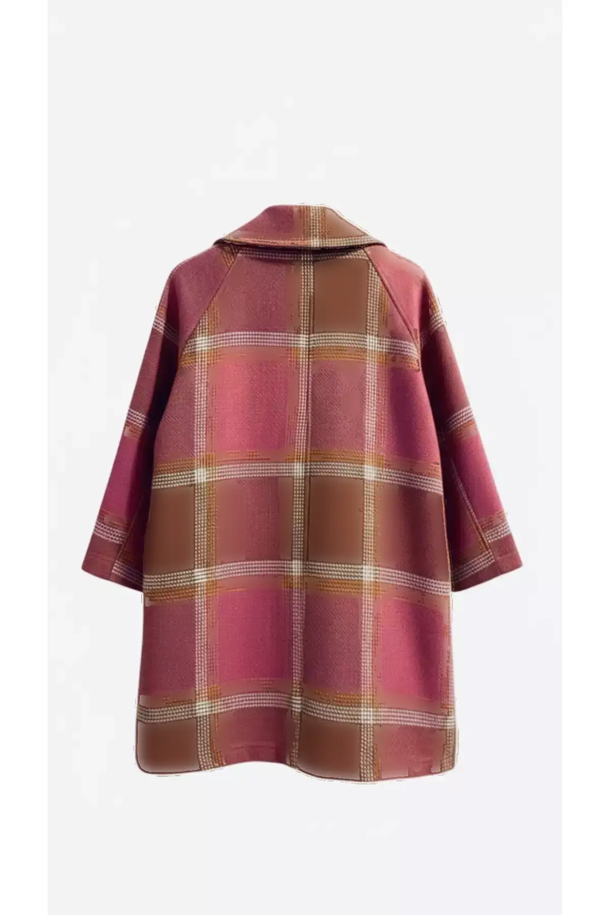 کاپشن زمستانی با ۵۰٪ ترکیب پشم، سایز بزرگ، از پارچه کَشَه و بُکلت. برند SARE ERKMEN - 993989678