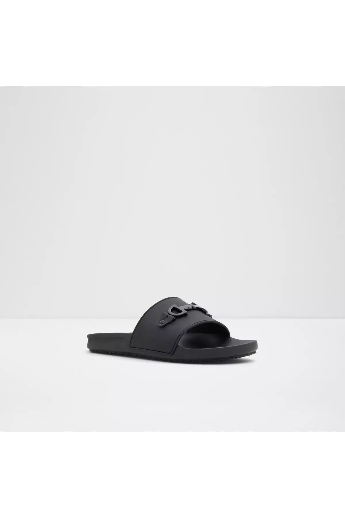 یک جفت دمپایی تخت مشکی از جنس چرم مصنوعی مردانه برند Aldo - 817829447