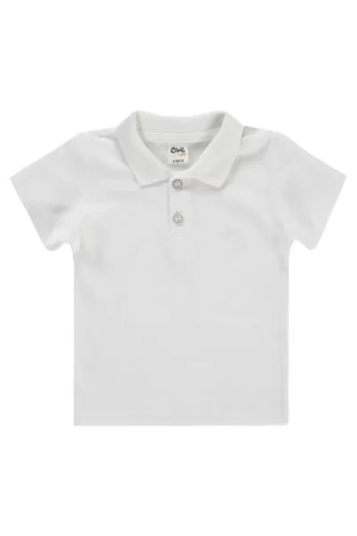 تی‌شرت پسرانه نوزاد 6-18 ماه سفید برند Civil Baby - 820050114