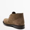 بوت چرم ضخیم سوئدی با شکاف برند Massimo Dutti - 970255111