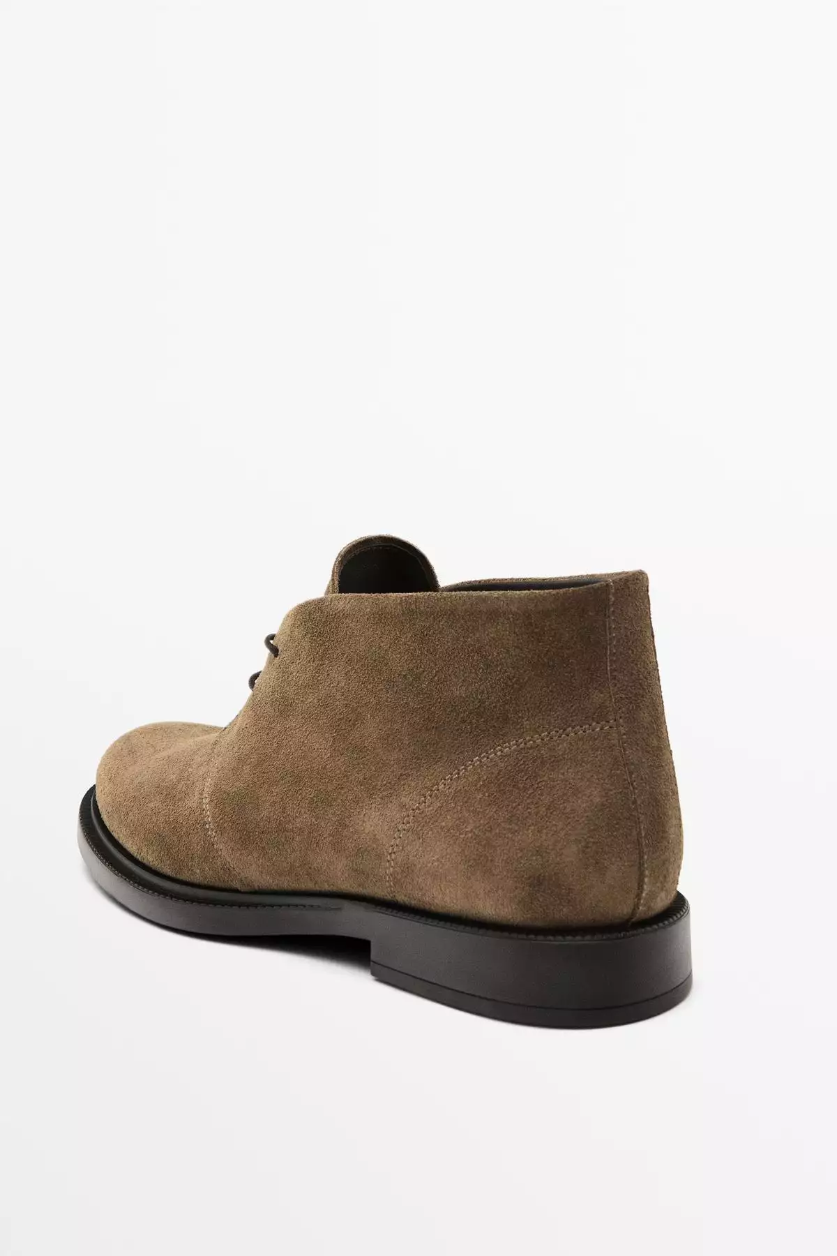 بوت چرم ضخیم سوئدی با شکاف برند Massimo Dutti - 970255111