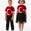 تیشرت بچهگانه با طرح پرچم ترکیه برند Fullamoda - 954264557