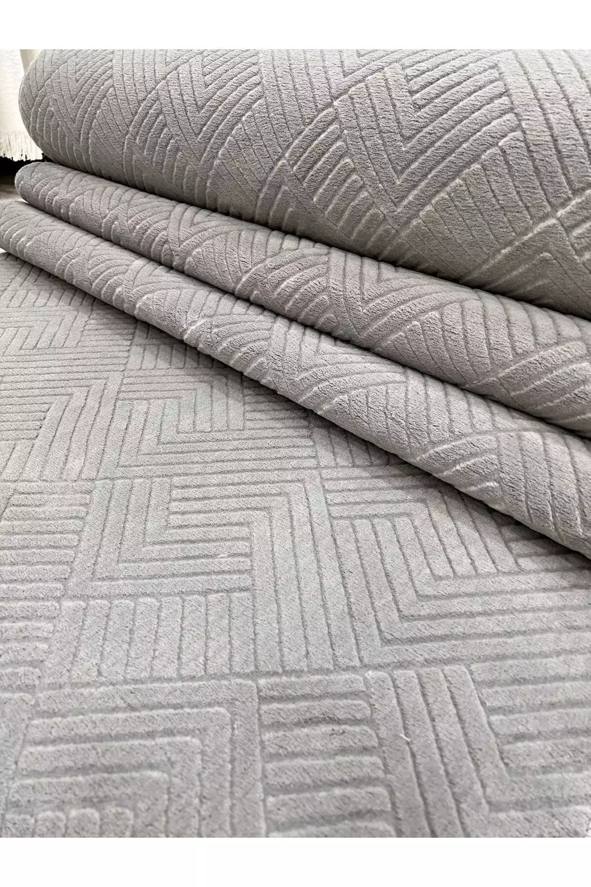 رولیف آدن خاکستری فرش یولوک با زیره غیر滑 برند Merinos - 777932442