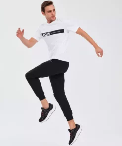 شلوار جوجینگ مردانه مایکرو کالکشن با زیپ کناری - مشکی S211809-001 برند Skechers - 98106288
