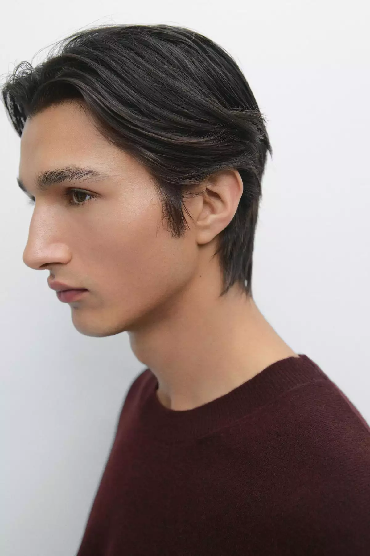 کاپشن گردن بیسیک با ترکیب پشم یونو برند Massimo Dutti - 966067947