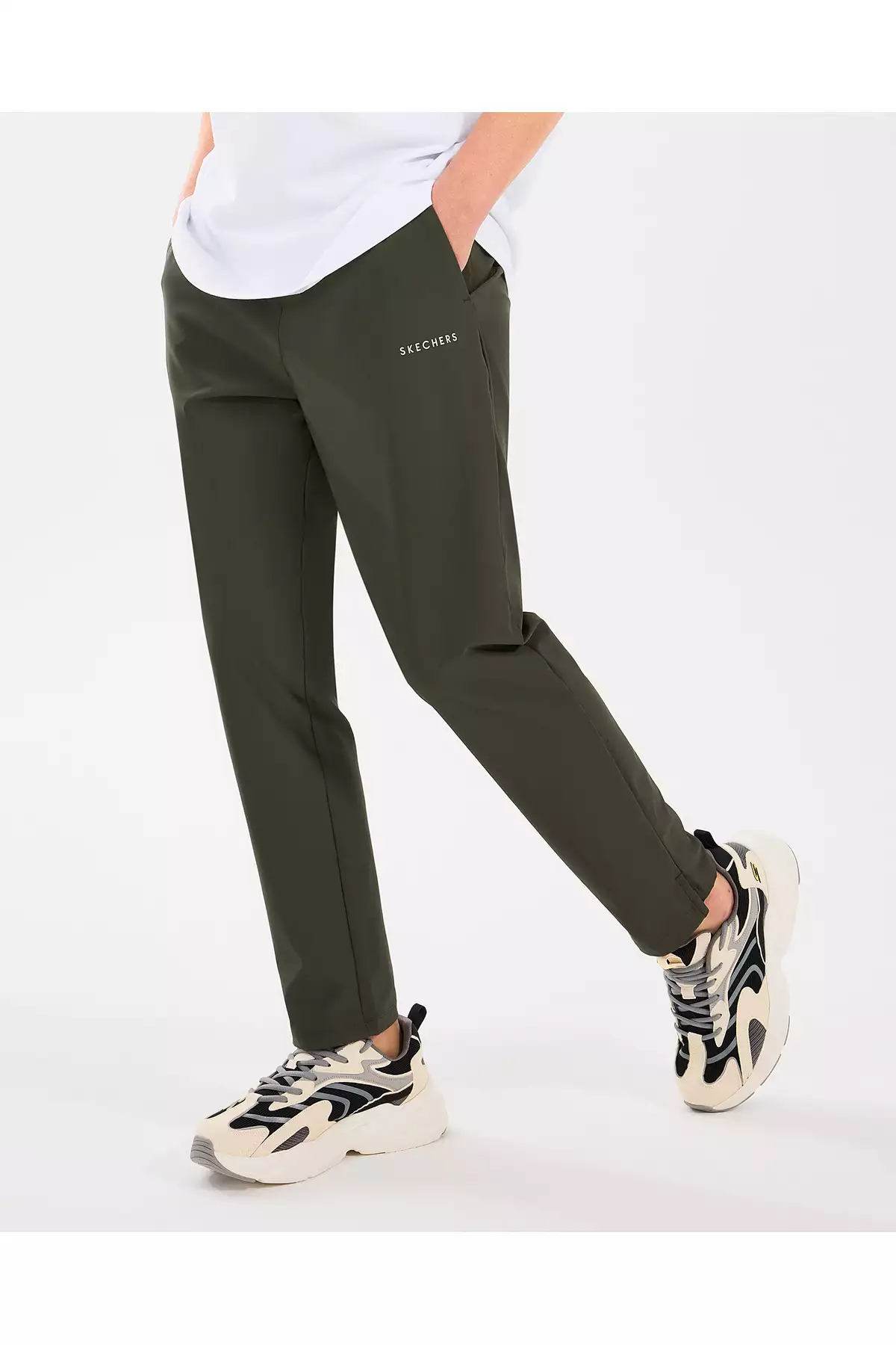 شلوار مردانه میکرو اسلیم سبز برند Skechers - 921298910