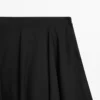 دامن A شکل 100% پنبهای برند Massimo Dutti - 957599514