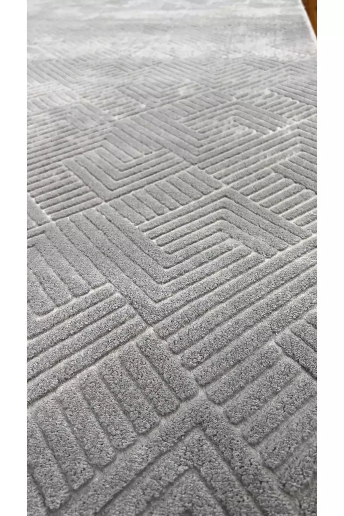 قالیچه راهرو خاکستری با زیرهی ضد لغزش برای اتاق، سالن، راهرو و آشپزخانه برند Merinos - 973164725