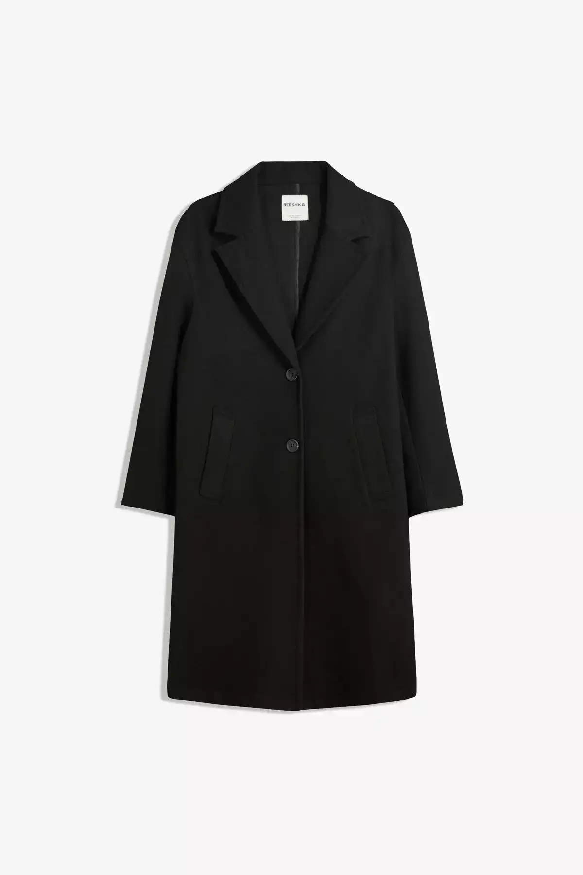 کاپشن بلند با بافت نرم و لطیف برند Bershka - 955334491