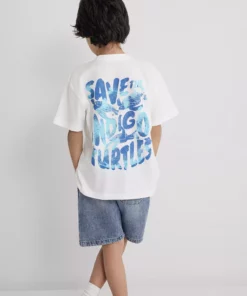 تیشرت اکری با طرح لاکپشتهای ایندیگو - فیت آزاد / برش راحت 6610398-70057 برند Mavi - 946722912